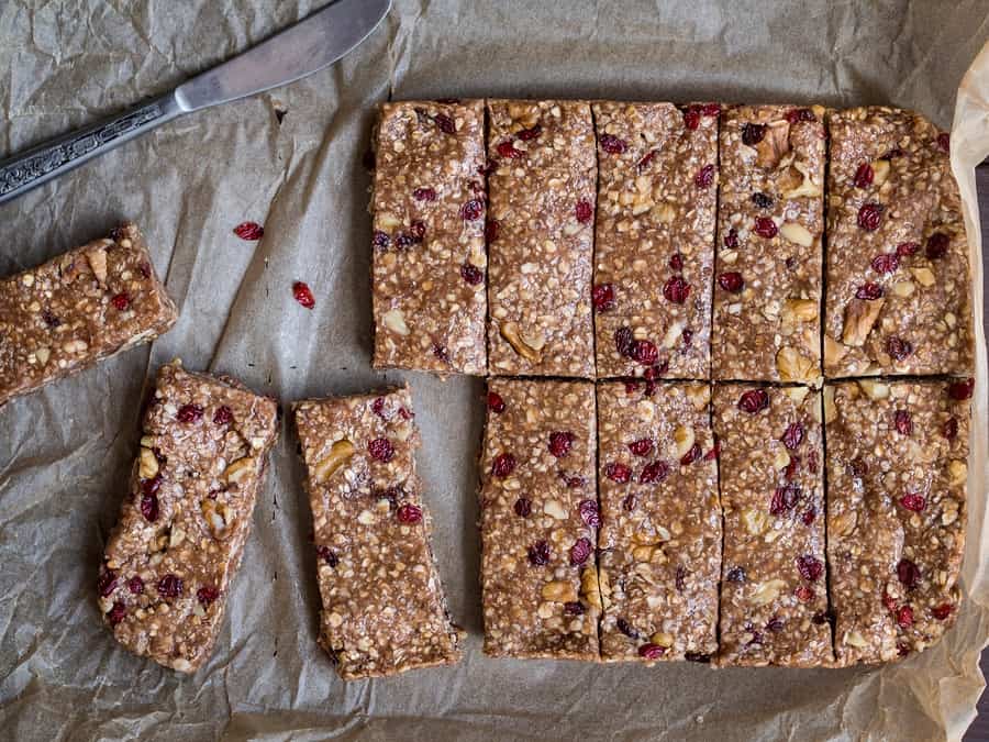 Nut-Free No Bake Chewy Granola Bars