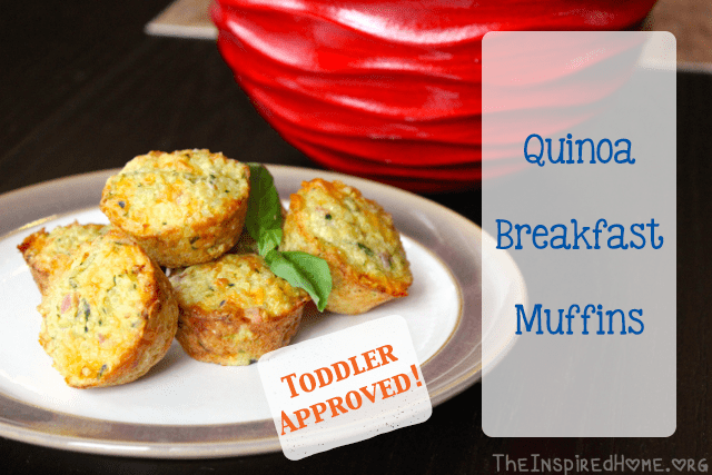 These make-ahead freezable Quinoa Breakfast Muffins are not only healthy fast food on busy mornings, they're super-popular with toddlers! | Kid Friendly | DrDina.ca
